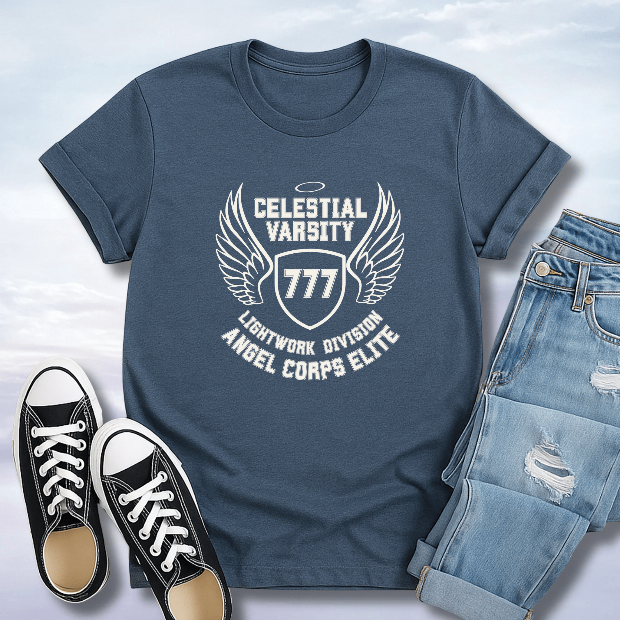 Celestial Varsity: Angel Corps T-Shirt
