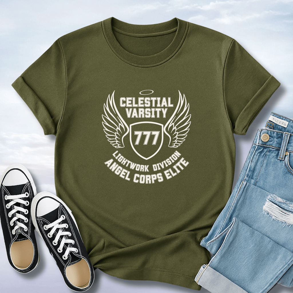 Celestial Varsity: Angel Corps T-Shirt