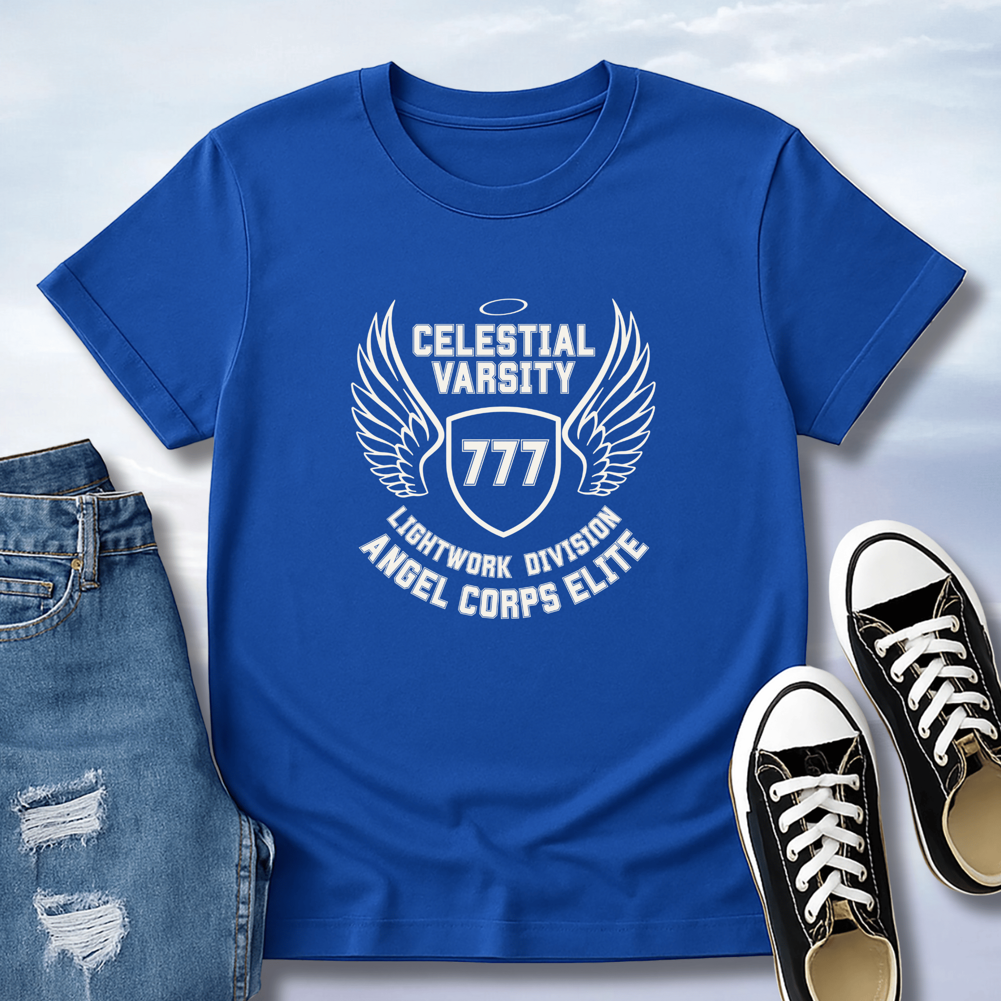 Celestial Varsity: Angel Corps T-Shirt