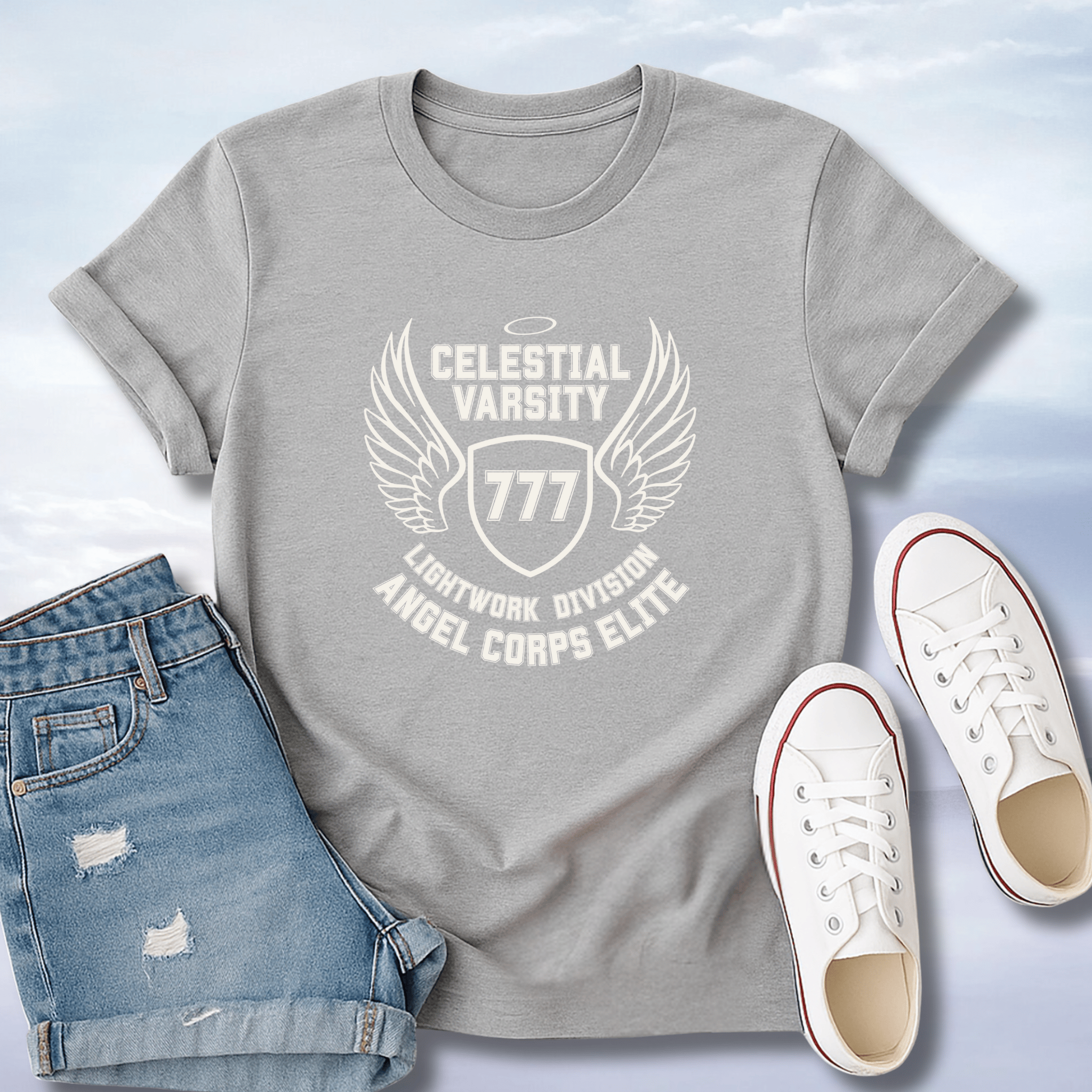 Celestial Varsity: Angel Corps T-Shirt